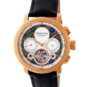 NWT Men's Automatic Leather Band Watch